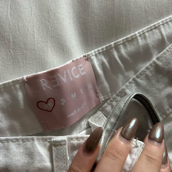 REVICE DENIM METALLIC SILVER PANTS - Picture 6 of 6
